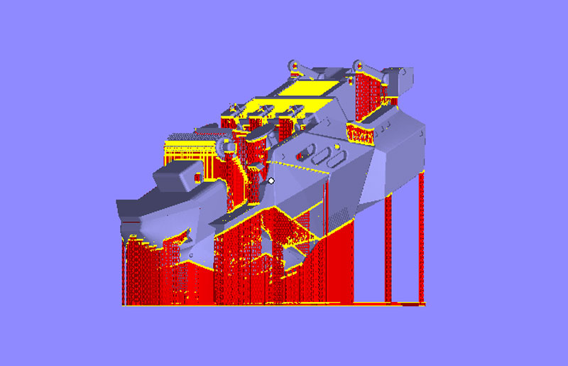 First, make necessary support for the parts through MAGICS software.